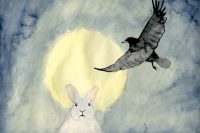 Rabbit and Crow, by Jóhanna Ellen