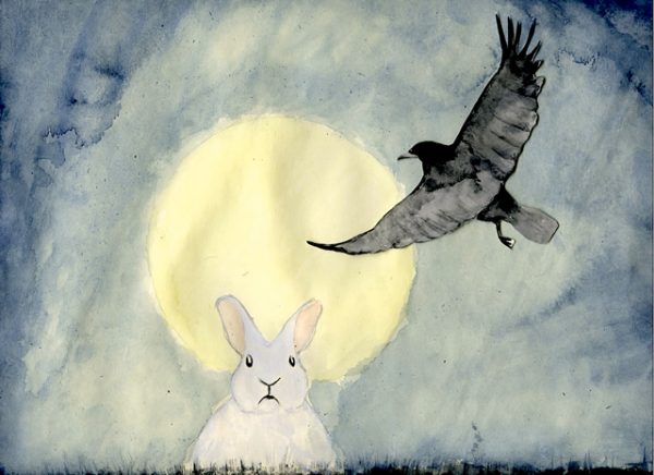 Rabbit and Crow, by Jóhanna Ellen