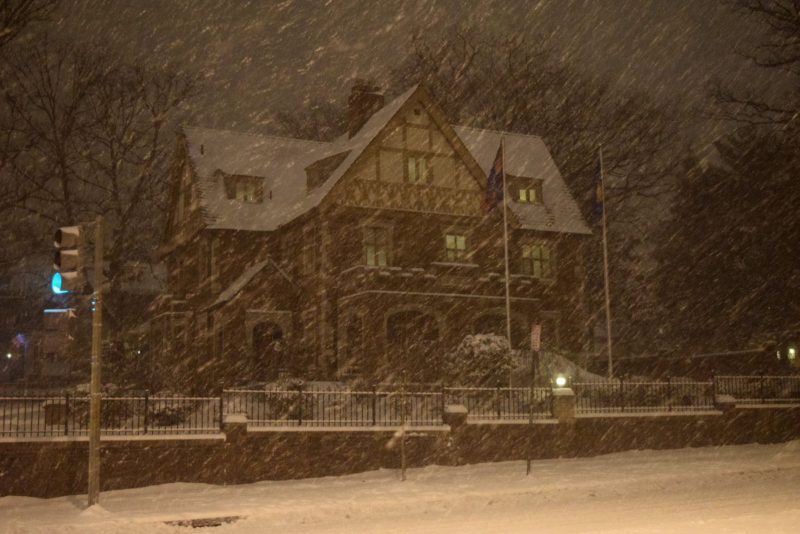 16th and Allison street Petworth Cambodian Embassy residence January Blizzard Photograph by Rick Piel