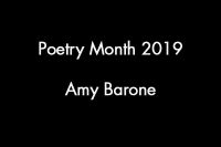 April Poetry Month 2019 Amy Barone