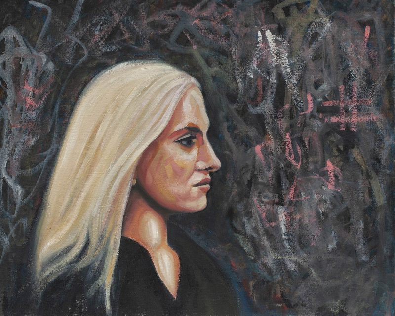 Blonde Profile oil painting by Shay Culligan