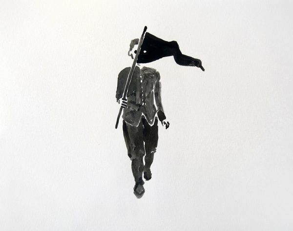 man with flag Julia Kissina